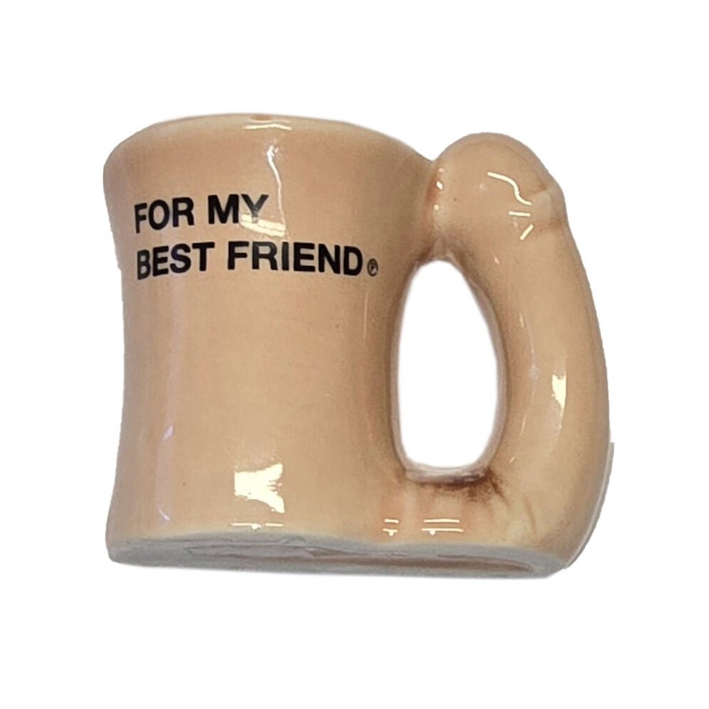 DIABLO PICANTE – CERAMIC MUG MAGNET WITH PENIS HANDLE “FOR MY BEST FRIEND”