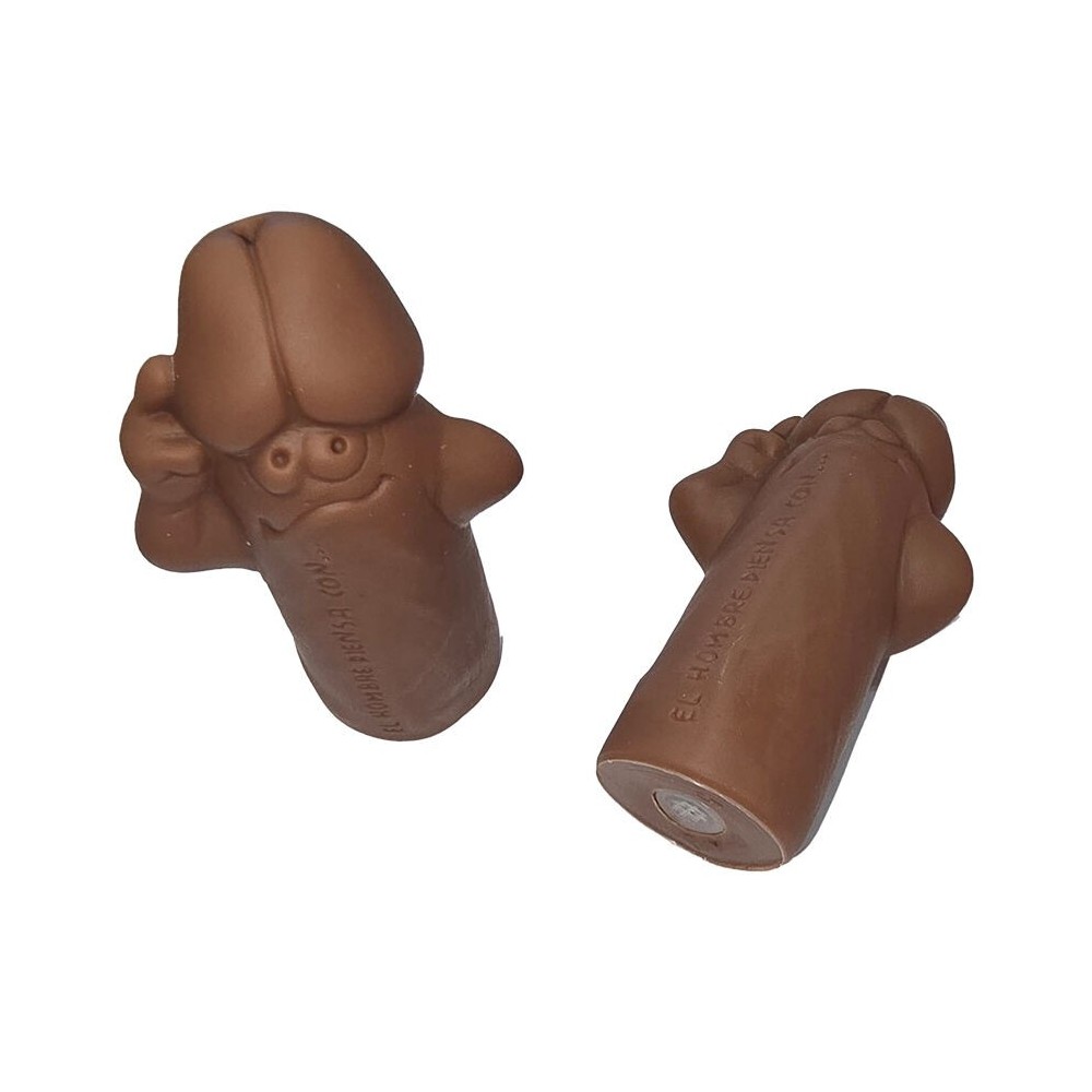 DIABLO PICANTE - SIFFLET EN FORME DE PÉNIS DE COULEUR MARRON