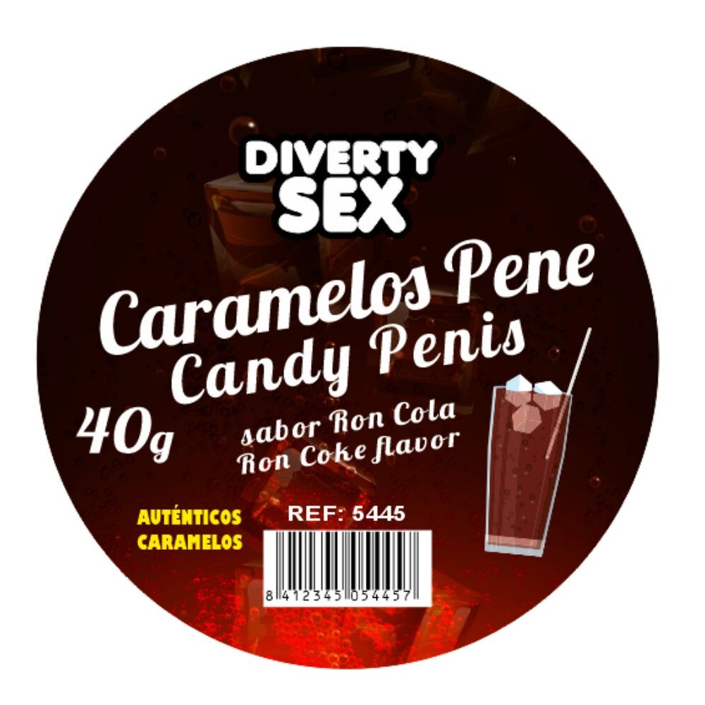 DIABLO PICANTE - 20 BONBONS EN FORME DE PÉNIS AU GOÛT GIN TONIC