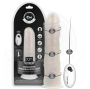 COCK MILLER - GODE AVEC VENTOUSE, LUMIÈRES ET VIBRATIONS AVEC TÉLÉCOMMANDE BLANC 20,5 CM