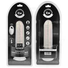 COCK MILLER - DILDO CON VENTOSA, LUCI E VIBRAZIONE CON TELECOMANDO BIANCO 20,5 CM