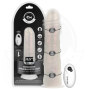 COCK MILLER - GODE AVEC VENTOUSE, LUMIÈRES ET VIBRATIONS AVEC TÉLÉCOMMANDE BLANC 21,5 CM