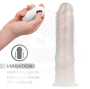 COCK MILLER - DILDO CON VENTOSA, LUCI E VIBRAZIONE CON TELECOMANDO BIANCO 21,5 CM