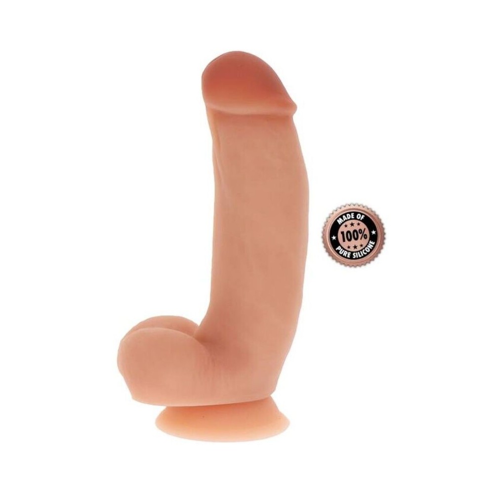 GET REAL - DILDO DE SILICONE 18 CM W BOLAS PELE