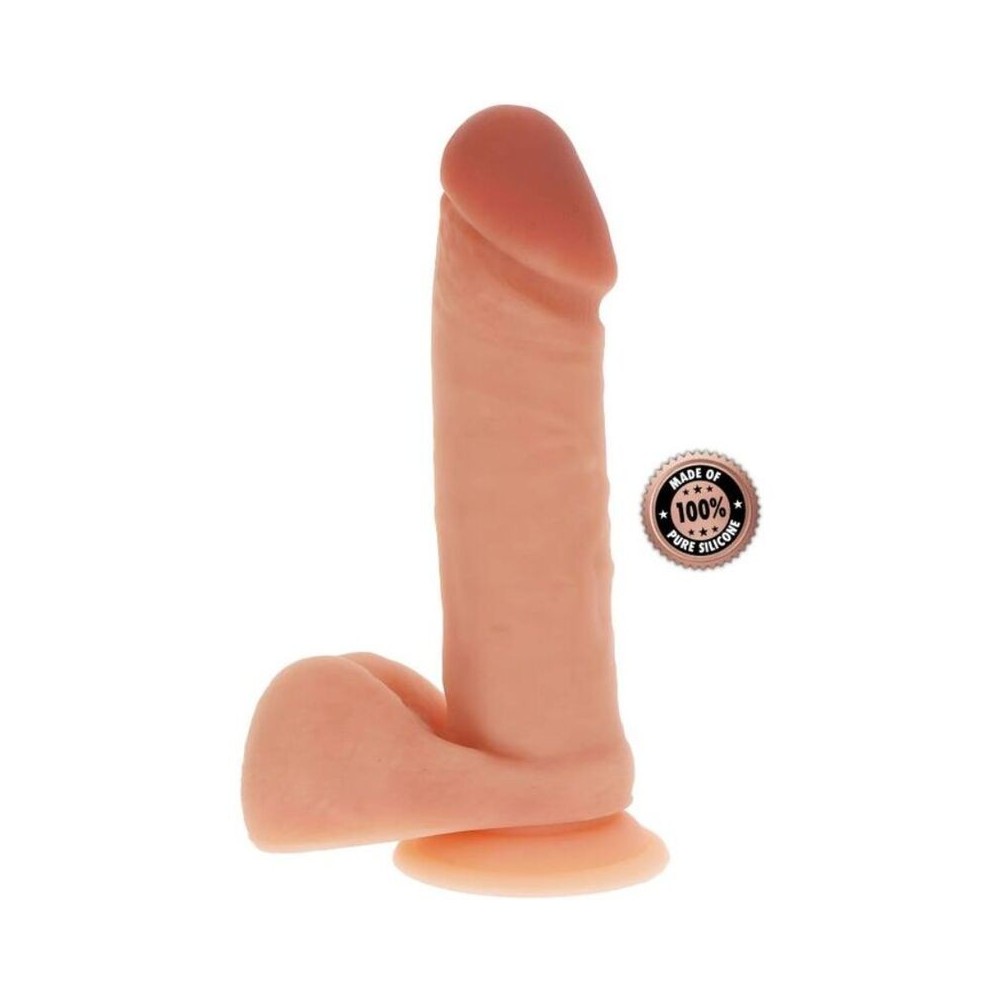 GET REAL - DILDO DE SILICONE 20,5 CM W BOLAS PELE