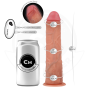 COCK MILLER - REALISTISCHER DILDO MIT SAUGNÄPFEN UND FERNBEDIENUNG UND VIBRATION 19,5 CM