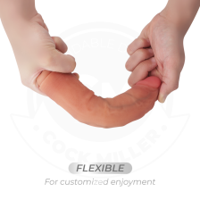 COCK MILLER - HYPERREALISTIC DILDO WITH SUCTION CUP AND REMOTE CONTROL VIBRATION 19.5 CM