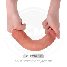 COCK MILLER - HYPERREALISTIC DILDO WITH SUCTION CUP AND REMOTE CONTROL VIBRATION 20.5 CM