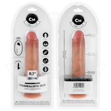 COCK MILLER - HYPERREALISTIC DILDO WITH SUCTION CUP AND REMOTE CONTROL VIBRATION 20.5 CM