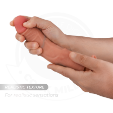 COCK MILLER - RHYPERREALISTIC DILDO WITH SUCTION CUP AND VIBRATION WITH REMOTE CONTROL 21.5 CM