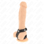 KINK - ANELLO PER PENE REGOLABILE IN PELLE DOPPIA
