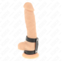 KINK - ADJUSTABLE DOUBLE LEATHER PENIS RING