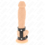 KINK - ANELLO PER PENE REGOLABILE IN PELLE DOPPIA