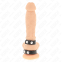 KINK - ADJUSTABLE DOUBLE LEATHER PENIS RING