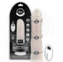 COCK MILLER - DILDO CON VENTOSA, LUCI E VIBRAZIONE CON TELECOMANDO BIANCO 20,5 CM