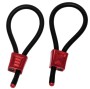 ELECTRASTIM - ANÉIS PENIANOS AJUSTÁVEIS PRESTIGE ELECTRA LOOPS VERMELHOS