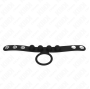 KINK - ANNEAU PÉNIS EN CUIR 3,5 CM AVEC FERMETURE À PRESSION 23 X 2 CM