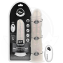 COCK MILLER - DILDO CON VENTOSA, LUCI E VIBRAZIONE CON TELECOMANDO BIANCO 20,5 CM