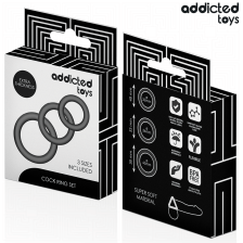 ADDICTED TOYS - CONJUNTO DE ANÉIS DE SILICONE MODELO 1