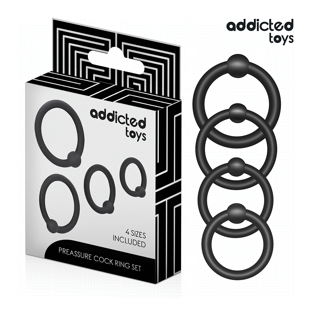 ADDICTED TOYS - SET DI ANELLI IN SILICONE A PRESSIONE