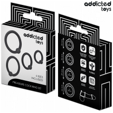 ADDICTED TOYS - CONJUNTO DE ANÉIS DE SILICONE DE PRESSÃO
