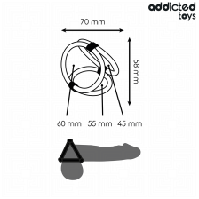 ADDICTED TOYS - ANEL TRIPLO PARA O PÊNIS