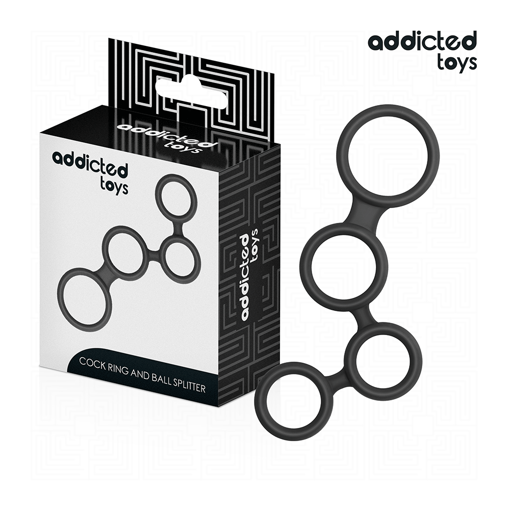 ADDICTED TOYS - PENISRING MIT TEILERN FÜR HODEN