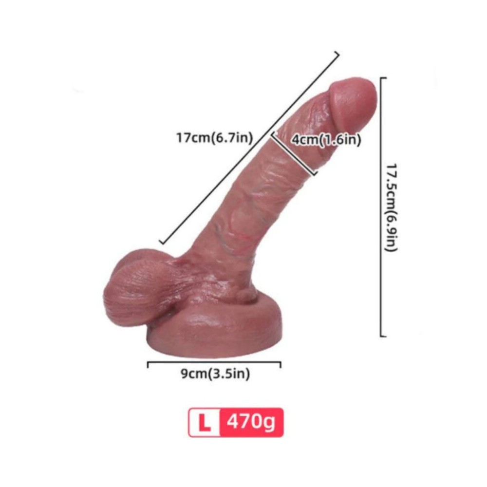 ARMONY - GODE RÉALISTE EN SILICONE LIQUIDE 17 CM