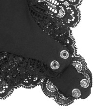 SUBBLIME - ORSACCHIOTTO CON DETTAGLI IN PIZZO FLOREALE NERO L/XL