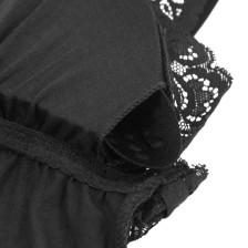 SUBBLIME - TEDDY DÉTAIL DENTELLE FLORALE NOIR S/M