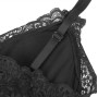 SUBBLIME - TEDDY PRETO FLORAL DETALHE DE RENDA S/M