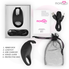 MORESSA - BRAD PREMIUM SILICONE RECHARGEABLE BLACK