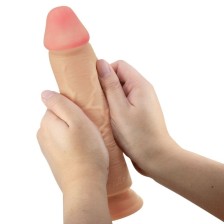 PRETTY LOVE - SÉRIE SLIDING SKIN GODE RÉALISTE AVEC VENTOUSE SLIDING SKIN FLESH 23,4 CM