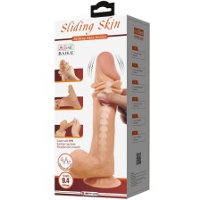 PRETTY LOVE - SLIDING SKIN SERIES REALISTISCHER DILDO MIT SLIDING SKIN SAUNAPF FLEISCH 24 CM