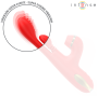 INTENSE - STIMULATEUR DE CLITORIS MULTIFONCTION KATY 4 TÊTES INTERCHANGEABLES ROUGE