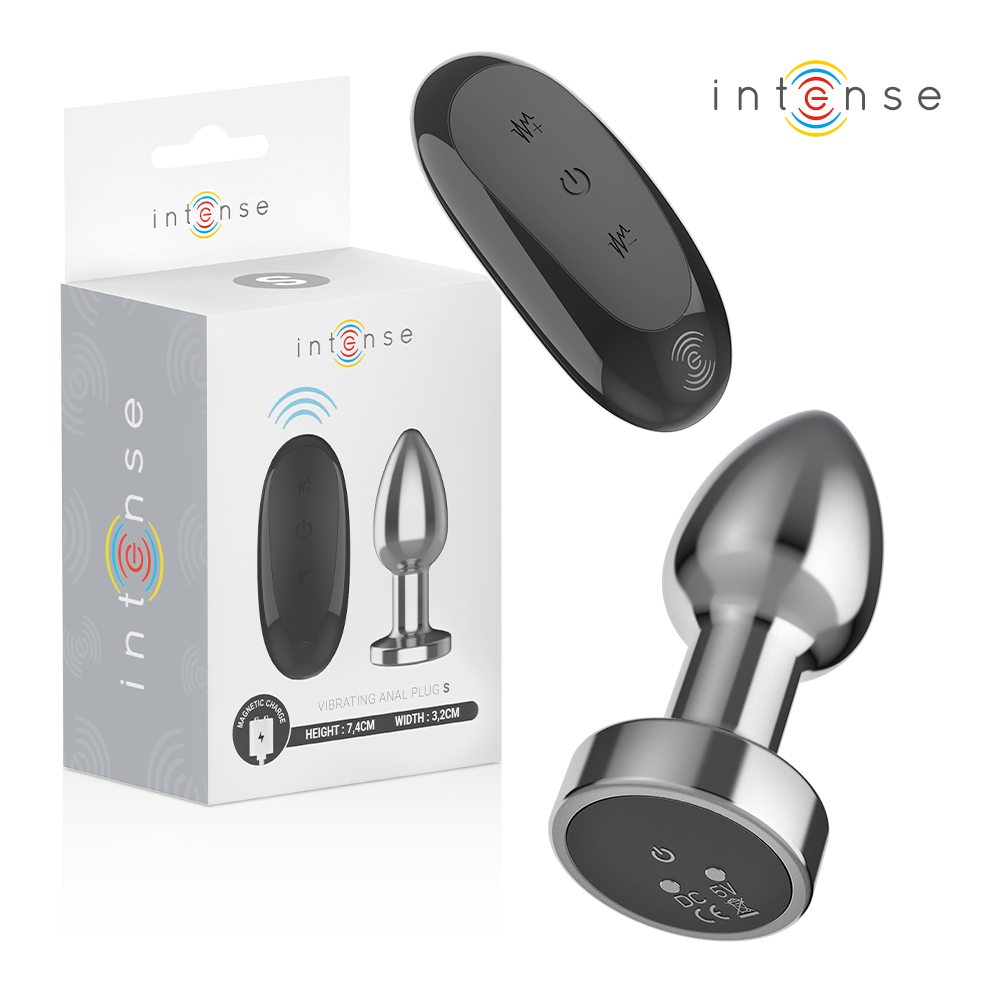 INTENSE - ANAL PLUG 10 VIBRATIONEN METALL MIT FERNBEDIENUNG S