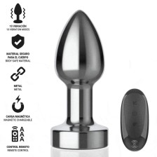INTENSE - PLUG ANAL 10 VIBRAÇÕES METAL COM CONTROLE REMOTO S