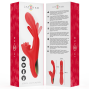 INTENSE - JESSICA MULTIFUNCIONAL VIBRADOR ESTIMULAÇÃO DO CLITÓRIS 24,8 CM VERMELHO