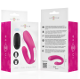 INTENSE - JANET DOUBLE STIMULATEUR ET VIBRATEUR EN U AVEC TÉLÉCOMMANDE ROSE