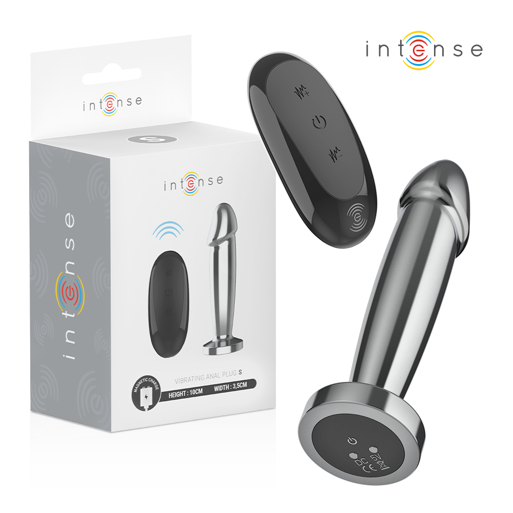 INTENSE - ANAL PLUG 10 VIBRATIONEN METALLDILDO MIT FERNBEDIENUNG S