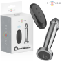 INTENSE - PLUG ANAL 10 VIBRAÇÕES DILDO DE METAL COM CONTROLE REMOTO S