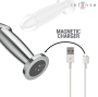 INTENSE - PLUG ANAL 10 VIBRAÇÕES DILDO DE METAL COM CONTROLE REMOTO M