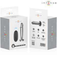 INTENSE - ANAL PLUG 10 VIBRAZIONI DILDO METALLO CON TELECOMANDO M