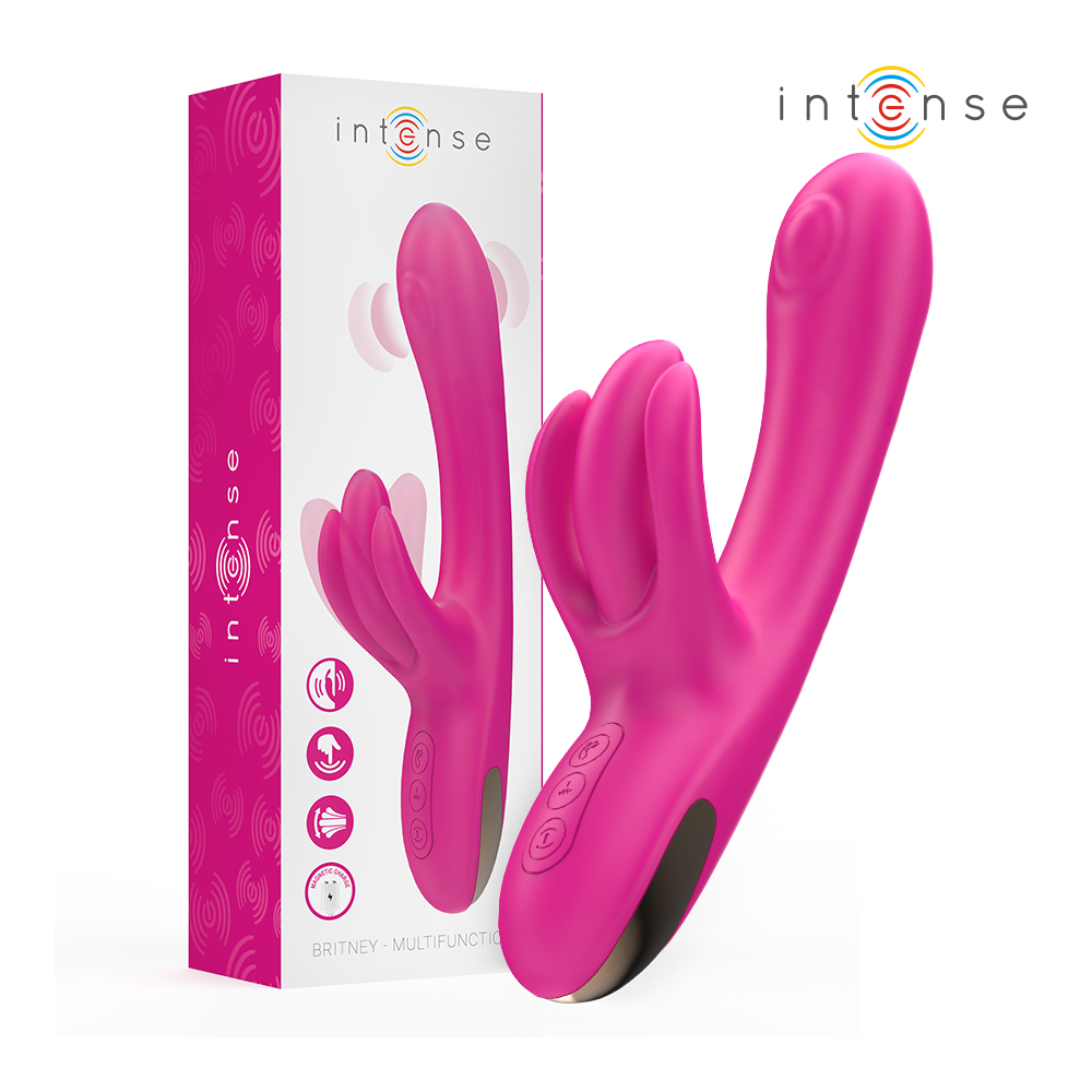 INTENSE - BRITNEY MULTIFUNKTIONS-RABBIT-VIBRATOR 23 CM ROSA