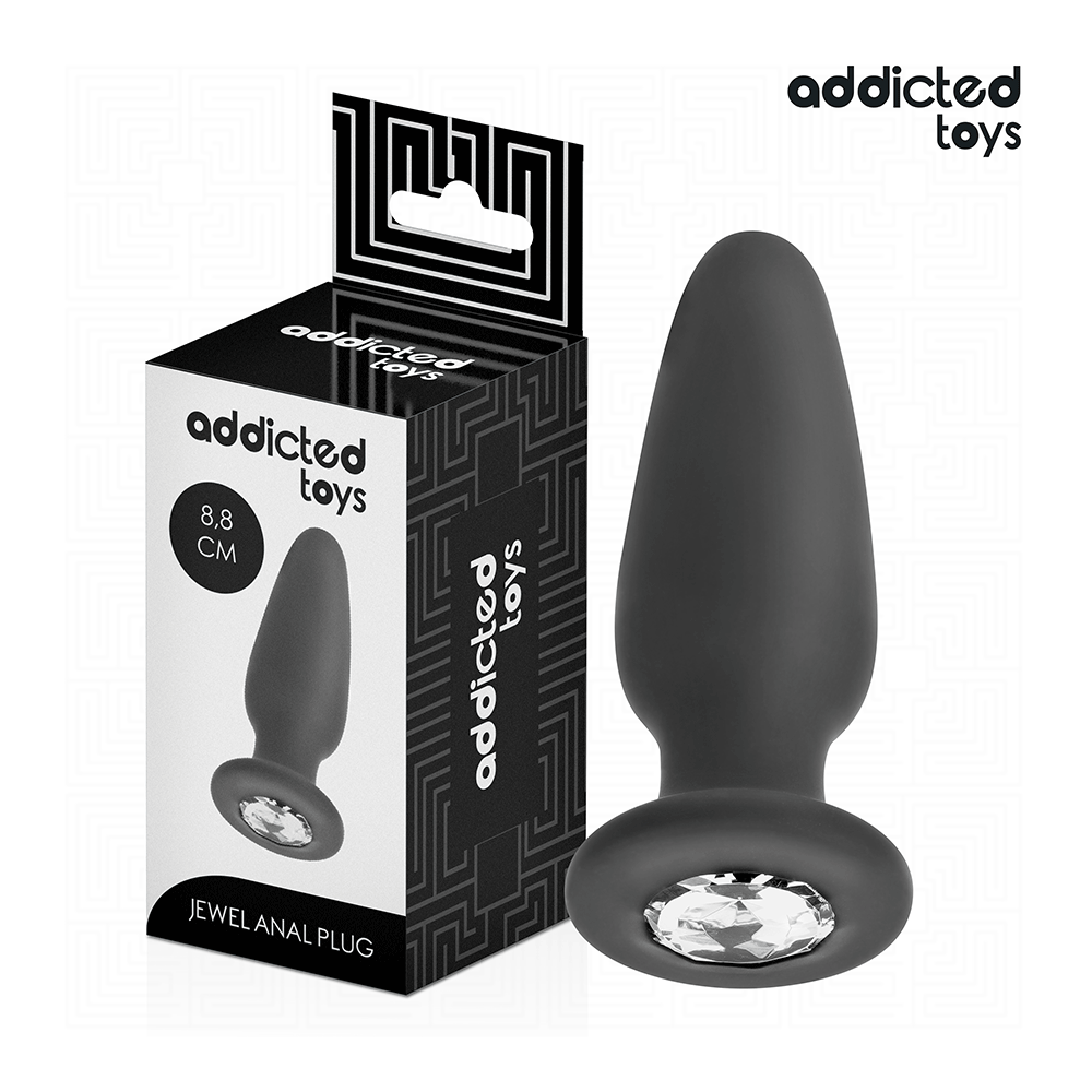 ADDICTED TOYS - ANAL PLUG MIT JUWEL GRÖSSE S 8,8 CM