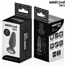 ADDICTED TOYS - ANAL PLUG WITH JEWEL SILICONE SIZE S 8.8 CM