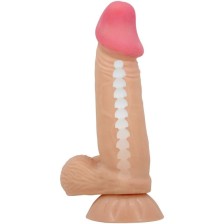 PRETTY LOVE - SLIDING SKIN SERIES REALISTIC DILDO WITH SLIDING SKIN SUCTION CUP 19.4 CM