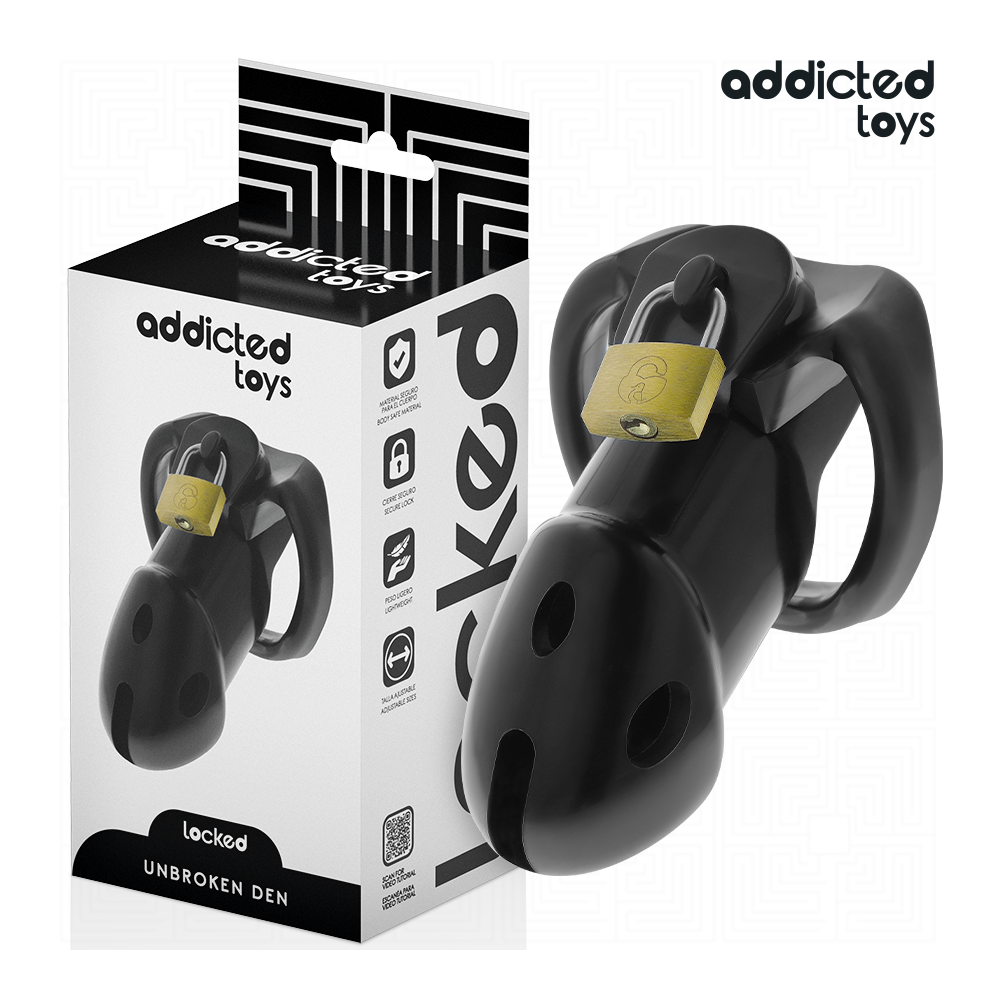 ADDICTED TOYS LOCKED - CAGE À PÉNIS UNBROKEN DEN 9,8 CM