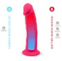 SILEXD - MODELO 2 PÊNIS REALÍSTICO PREMIUM SILEXPAN SILICONE FÚCSIA 19.2 CM