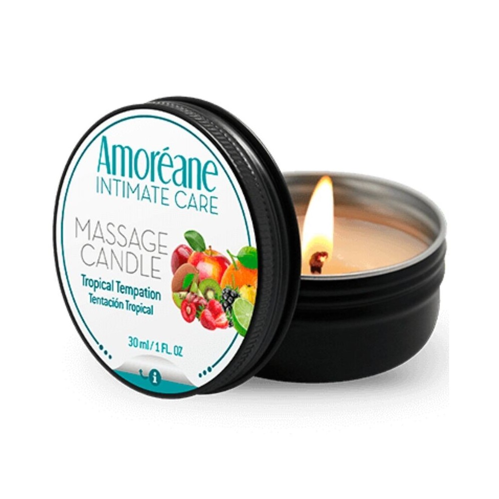 AMOREANE - BOUGIE DE MASSAGE TENTATION TROPICALE 30 ML